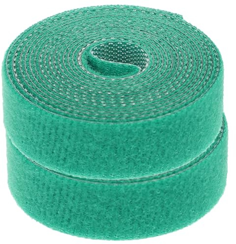 Yardenfun Cinta de Sujeción Ajustable para Plantas de Jardín 2 Unidades de Nailon Verde Reutilizable de 50 Cinta Resistente para Fijar Tomates Árboles y Arbustos Soporte para Plantas