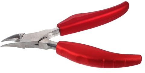 TOYANDONA Cortaúñas Plegable para Uñas Gruesas y Encarnadas Acero Inoxidable Mango Antideslizante Rojo Cortaúñas para Uñas de Manos y Pies Herramienta Precisa para Pedicura y Manicura
