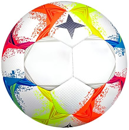 PLLYPE Pallone da Calcio, 2025 Pallone da Calcio con Pompa, Palloncini da Calcio in Pelle Souvenir per Adolescenti e Adulti Partita Sport Formazione