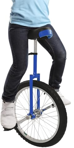 DAHAD Einrad 18 Zoll, Unicycle Balance Training, Höhenverstellbar Einrad mit Griff, Upgradeeinrad für Anfänger und Profis, Männer und Frauen
