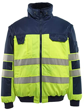 Mascot Pilotenjacke Livigno, 1 Stück, 2XL, gelb/marineblau, 00920-660-171-2XL