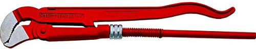 USAG 310 N Rohrzange (schwedisches Modell, schlank geformte Backen 45 Grad gewinkelt, 550 mm) U03100004
