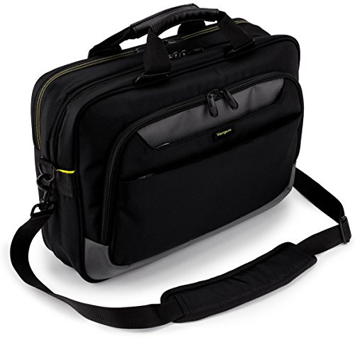 Targus CityGear Laptop Satchel/Briefcase/Messenger Bag 15.6-Inch Best for Commuters and Business Travellers, Fits Laptop, (TCG460EU), black, transparent