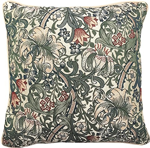 Signare Tapestry Cushion Cover 18 x18 inches 45cm x 45cm Decorative Sofa Cushions with William Morris Design