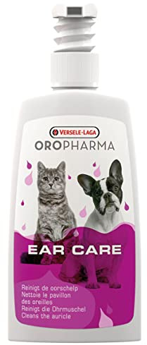 VERSELE-LAGA - Oropharma Ear Care Cat & Dog - Lait Nettoyant Oreille Chat et Chien - À Base de Pensée Sauvage - 150mL