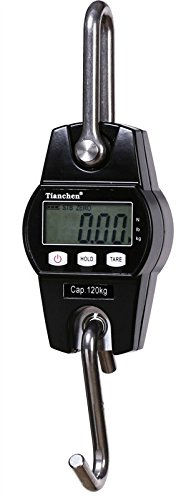 CGOLDENWALL Mini LCD bilancia da cucina Bilancia da cucina Bilancia elettronica ad alta precisione Bilancia da appendere digitale CE 300 kg/600 libbre (nero)