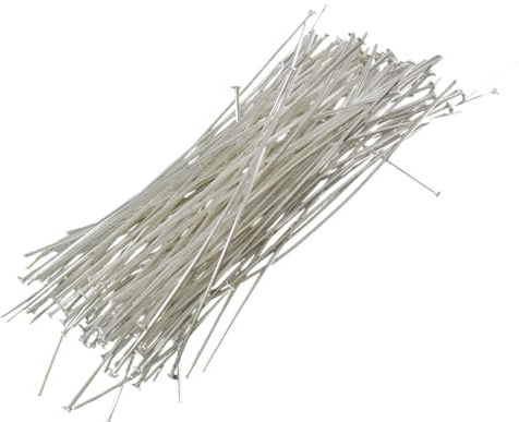 beadsvision NIETSTIFTE 100 Stück Farbe Silber 70mm #S065
