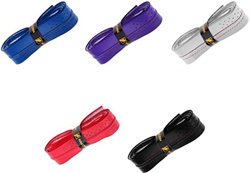5 Stück absorbieren Schweiß Schläger Griffband, Anti-Rutsch-Stretch-Band für Tennis, Squashschläger, Badmintonschläger Angelrute Band