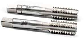 BAER HSSG Handgewindebohrer 2-tlg. Satz MF 8 x 1 - Gewindeschneider MF8 | Gewindebohrer-Satz | Vorschneider + Fertigschneider