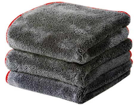 Glart - 3 Panni Universali Multiuso in Microfibra Particolarmente Morbida da 600 g/m², Dimensioni: 40 x 40 cm, Ottimi per l'utilizzo Domestico, la Cucina, il WC, il Bagno, il Giardino e l'ufficio