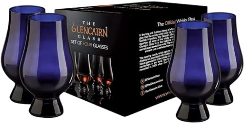 GLENCAIRN BLUE WHISKY GLASS, SET OF 4 IN 4 PACK GIFT CARTON