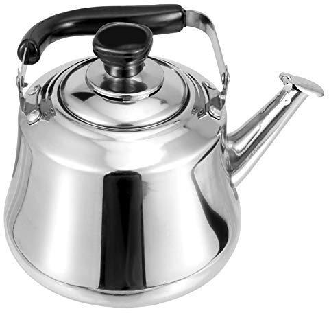 Cabilock Bouilloire à thé en Acier Inoxydable - avec Filtre à infuseur - pour Induction - pour la Maison, Le Bureau, la Cuisine - 1 l