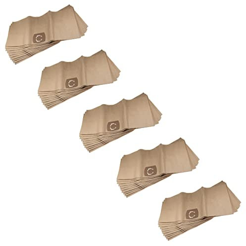 vhbw 50x sacchetto compatibile con Variolux Cleanstar 30 L, Star 3000 aspirapolvere - 33,1cm x 77,7cm beige