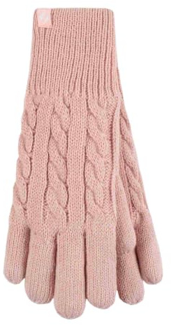 HEAT HOLDERS - Damen Extra Warm Winter Handschuhe | Strick Handschuhe mit Innen Flauschig Fleece Gefüttert