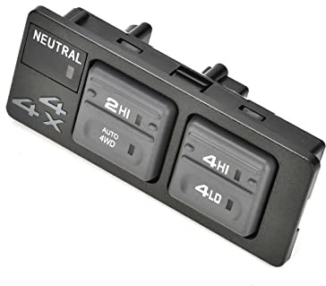 4WD Switch Four Wheel Drive Selector Switch 4x4 Compatible with Chevy GMC 1500 2500 Suburban Tahoe Yukon Cadillac Escalade 1998-2000 Transfer Case Replaces# 901-130 15027104 8 PINS + 3 PINS