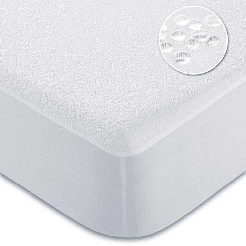 Candido Penalba Pack 2 Protectores de Almohada Rizo Algodon. Protectores Transpirables Impermeables. Protector Antiacaros Antibacterias. Fabricado en España. 40x70 cm. 2 Unidades
