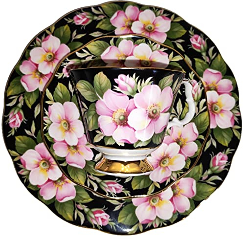 AngiesStrickZauber verkauft : Royal Albert/Original/Provincial Flowers - ALBERTA ROSE / 1 Tasse - 1 Untertasse - 1 Kuchenteller/Original - Bone China/England