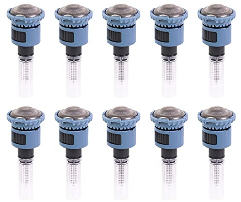 Pack 10 - Einstellbare RainBird R-VAN 14 Drehdüse - Rain Bird Düsen 360° - Vollkreis – Reichweite 2,4 bis 4,6 m - Düsen für Diffusoren / Rain Bird Sprinkler