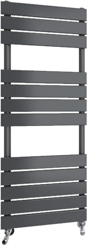 Radbliss Scaldasalviette da bagno Radiatore 1200x450(HxW) mm Antracite Pannello Piatto Riscaldamento Centrale Scala RAD
