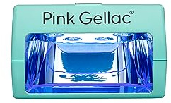 Pink Gellac UV Nagellampa kompakt gel mynta - LED-lampa med automatisk timer och för resor - UV-LED-nagelmaskin lättanvänd i vardagsrumskvalitet