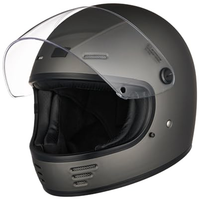 ORIGINE Integralhelm Motorradhelm Vintage Retro Helm mit Visier ECE