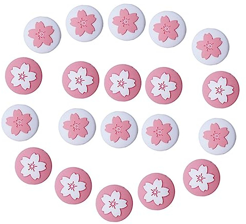 GLEAVI 40pcs Joystick Thumb Grip Caps Controller Grips for Portable Game Console Analog Stick Covers Compatible with Handheld Console Button Caps