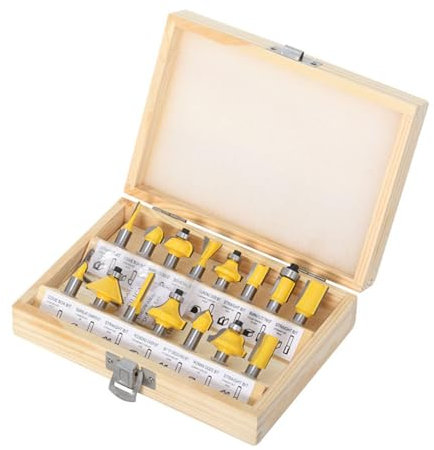 ZZJTPA 15 pcs set frese per Legno, frese in legno e un set di