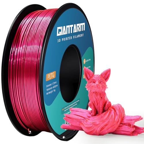 GIANTARM PETG Filament 1,75 mm Metall Pink für 3D-Drucker 1 kg Spule, PETG Maßgenauigkeit +/- 0.03mm