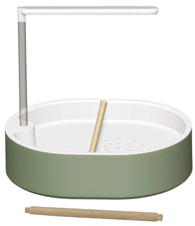 Dualoai Automatisches Vogelbad, Papageiendusche, Einfache Installation, Badewanne mit Pumpe für Sittiche, Unzertrennliche, Wellensittiche, Aras und Papageien, Style C