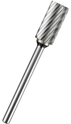 Carbide Rotary File Burr 3mm Shank, 6mm Head, Double Flute for Metal & Wood Engraving