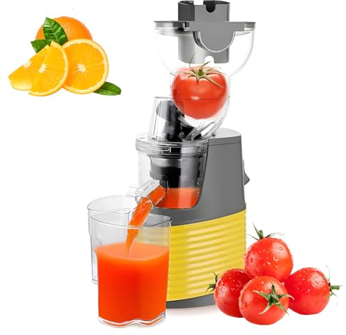 Máquina Exprimidora De Masticación Lenta, Extractor De Jugo Eléctrico Profesional, Exprimidor De Prensa En Frío Con Conducto De Alimentación De 76 Mm De Ancho Para Frutas Y Verduras