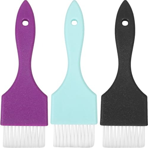 IWOWHERO Set 3 Pezzi Spazzole per Tintura Chioma in Materiale Resistente, Pennello Applicatore per Colorazioni e Trattamenti, Adatto Uso Professionale Salone e Fai da Te a Colore Casuale