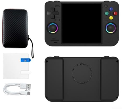 Console di gioco portatile compatta caricata con oltre 20000 giochi vintage e dotata di WiFi per multiplayer in tempo reale (128G nero)
