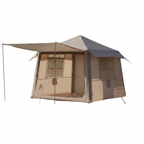 DimyFew Refugio Inflable Tienda Carpa Hogar con Porche Integrado Estructura de Aire Autoportante Impermeable 3000 Mm Ventanas