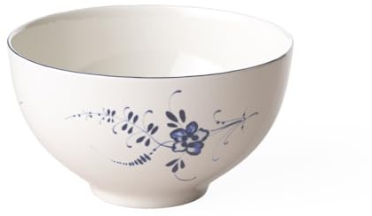 Villeroy & Boch Vieux Luxembourg Ciotola, 13 cm, Porcellana Premium, Bianco/Blu