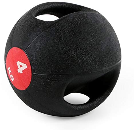 Medizinbälle Hua Medizinball 4kg / 8.8lb Für Erwachsene Fitness, Home Kernstärke Wurf Training Solide Gummi Hüpfkugel, Für Krafttraining Für Männer Und Frauen