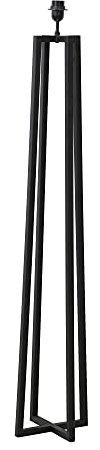 Light & Living Stehleuchte Miley - Schwarz - 25x130cm - Platz - Metall - Stehlampe Wohnzimmer & Schlafzimmer - Stehlampe modern