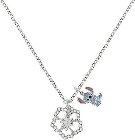 Pendentif Stitch avec Fleur