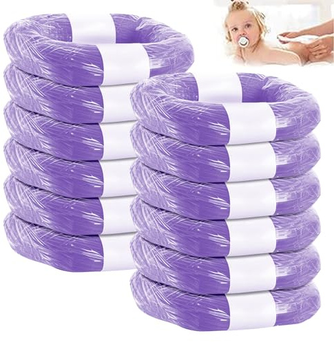 12 Pièces Recharges de Poubelle à Couches Film Compatibles avec Tous Les Types de Recharges, Pouvant Contenir 2500 Couches, Poubelles à Couches et Recharges Sac de Poubelle Bebe