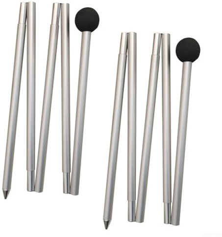 Zoegneer Rostfreie und leichte Aluminium-Legierung, Strandzeltstange, einfach zu verbinden (2 m)