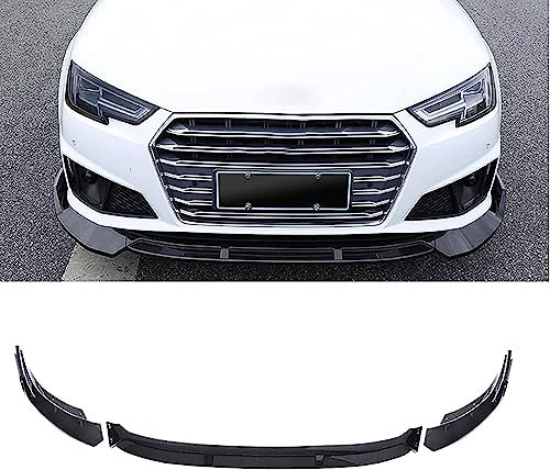 HAIYUN Auto Frontspoiler, für Audi A4 B9 Sline S4 Sedan 2019, Kohlefaser Frontstoßstange Splitter Lip Body Kit Splitter Antikollision Auto Zubehör