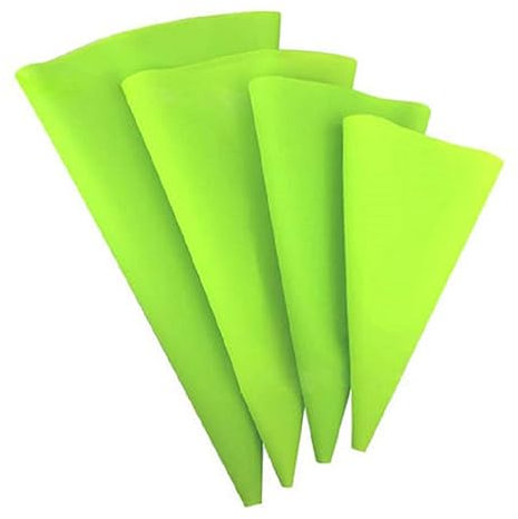 PHENOFICE Set Di À Poche in Silicone Per Glassa E Crema 8 Unità Riutilizzabili 4 Misure Diverse Per Decorare Torte E Cupcakes