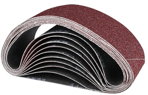 STEBRUAM 10 stycken slipband 65 x 410 korn 60/80/100/120/240
