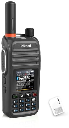 Talkpod N39plus 4G LTE PoC Walkie Talkies with SIM Cards, Nationwide Push-to-Talk Radio with 1-Year Data Service, USB-C Charging, for Camping, Hiking, Family Travel, Outdoor Adventures