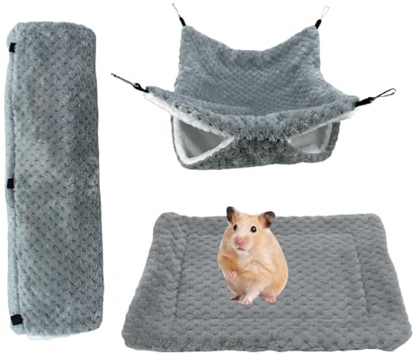 Hamstersäng – vindtät kantskydd hamstertillbehör, långvariga små husdjur hamsterhus | hamstrar eller socker glidare illerbur vilar vilar vilar klättring vinter