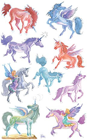 AVERY Zweckform 53148 Kinder Sticker Einhörner 18 Aufkleber