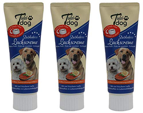Tubi Dog Lachscreme 3 x 75g