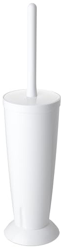TATAY Escobilla WC Alpha Escobillas de Baño Funcionales y Compactas | Escobilla WC | Medidas 12x12x38 cm | Material Poliestireno Libre de BPA | Mantén la Higiene | En Tu Baño, Blanco