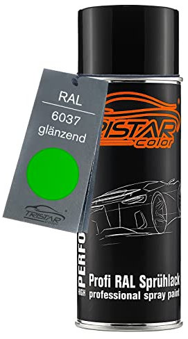 TRISTARcolor RAL 6037 Reingrün/Pure Green Spraydose 400 ml glänzend schnelltrocknend