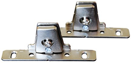 Staffe di fissaggio per fissare il fronte di un cassetto (coppia) - pezzi autentici simili a quelli utilizzati da molti fornitori di cucine - adatto a pezzi Howdens Joinery